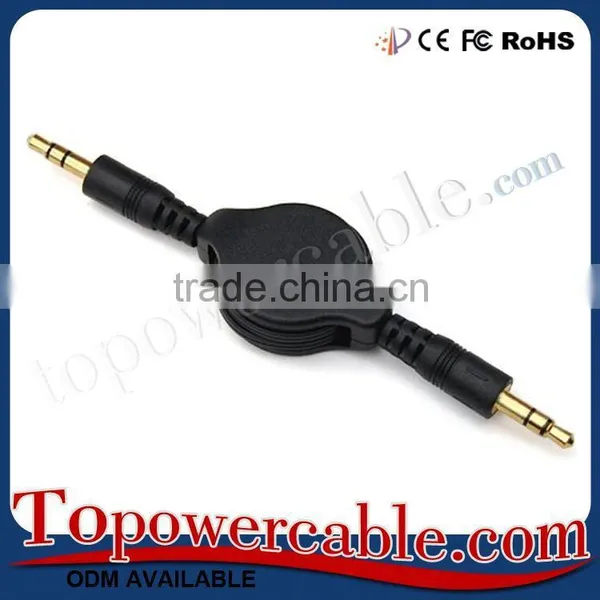 Portable Retractable 3.5Mm Male To Male Audio Cable Aux Cable In Car photo-5