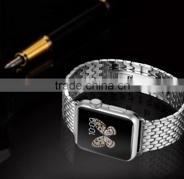 Icarer Armour Stainless Steel Watch Band For IWatch Sliver Wrist Strap For 38MM Apple Watch MT-4251 photo-3