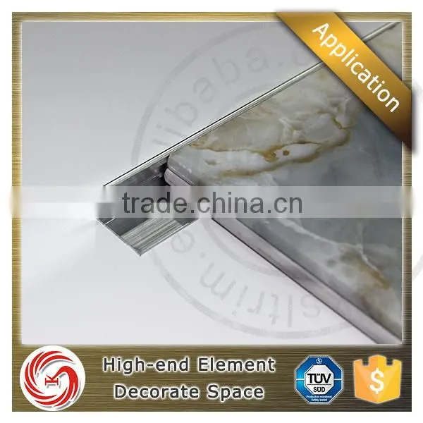 2016 Industrial Low Price Chromed Finish Aluminum Corner Tile Trim for Interior Tile Protection photo-4
