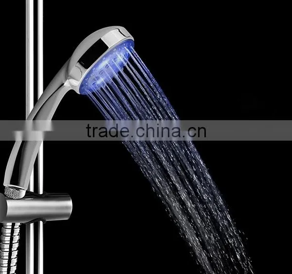 ABS Chromed RGB Temperature Controlled Hand Held LED Shower Head photo-2
