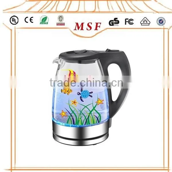 Glass Color Changing Electric Kettle With Filter photo-5