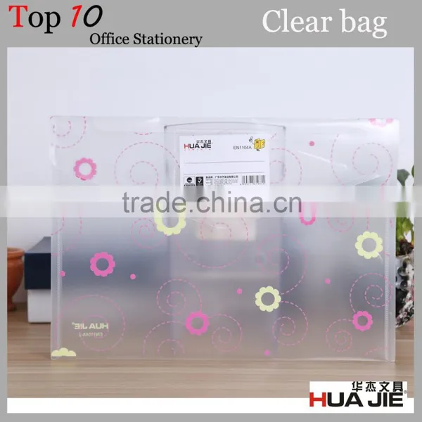 Transparent Document Bag Type and pp Button Wallet File photo-2