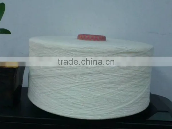 1/34 NE 100% POLYESTER MJS WAXED RAW WHITE YARN ON CONE FOR WEAVING photo-6
