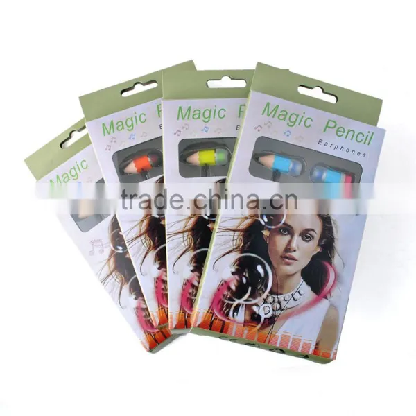 Newest Magic Pencil Stereo Earphone With Microphone and Volum Control SM-IP24 photo-6