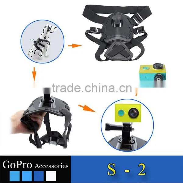 2016 New Wholesale Go Pro Fetch Chest Mount Dog Harness Belt Accessories Kit for Xiaomi yi Camera SJ4000 photo-2