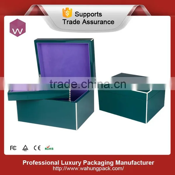 Chinese Luxury Black Glossy Painting Large Storage Box photo-4