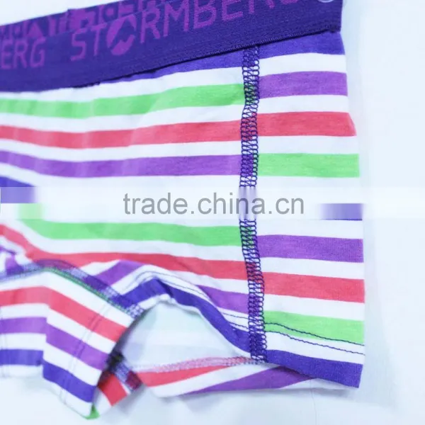 China Children's Underwear Factory Lovely Stripe Young Girls Underwear photo-3