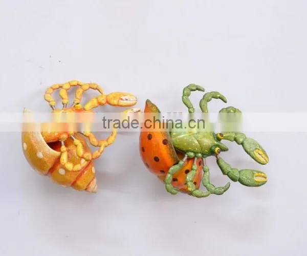 4 Inch Plastic Lobster in Artificial Conch Shell 3D Fridge Magnet photo-4