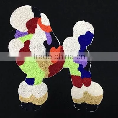 European Fashionable Letter Embroidered Gray Slim Woman Fleece for Apparel Stock photo-4