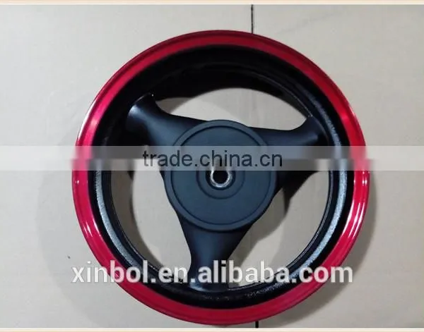 13 Inch Motorcycle Alloy Rear Wheel With Red Edge