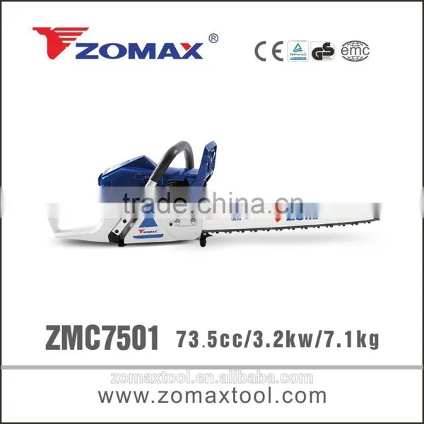 Chain Saw Crankshaft 3.2kw ZMC7501 Firewood Saw With Oregan Chain and Bar photo-2