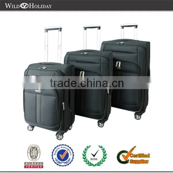 Soft Luggage Aluminum Trolley Black