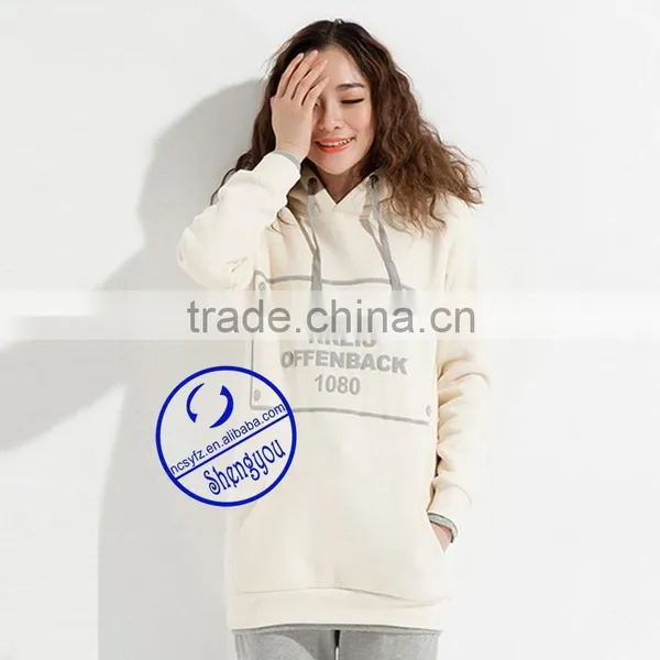 Custom Pullover Printed Long Hoodies for Women photo-2