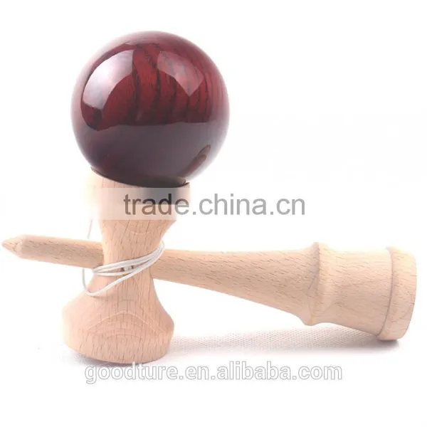 Solid Wood Beechwood Kendama With PU Painting Wooden Kendama