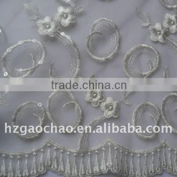 mesh embroidery lace