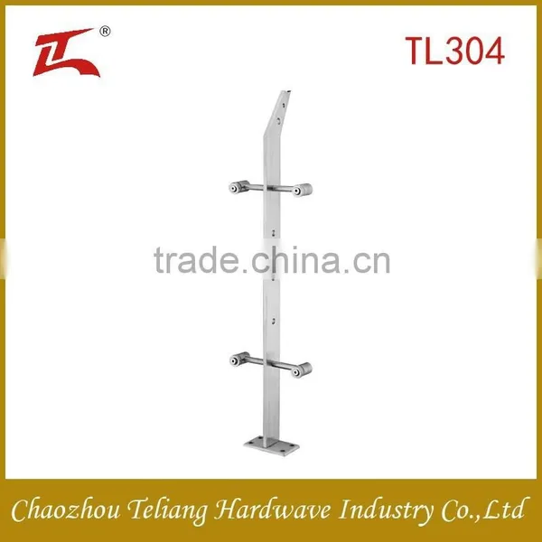 Newly Single Outdoor Aluminum Glass Balustrade/Stainless Steel Railing Systems photo-2