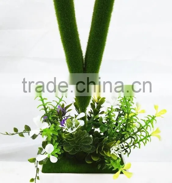 Artificial Greenery Moss Letter for Table Decoration With Competitive Price photo-3