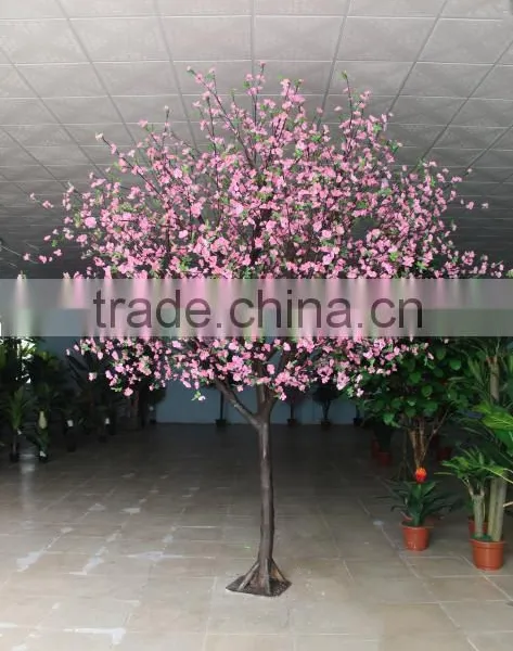 China Manufacturing Plants Artificialpeach Blossom Tree /plastic Peach Tree for Outdoor Decoration photo-4