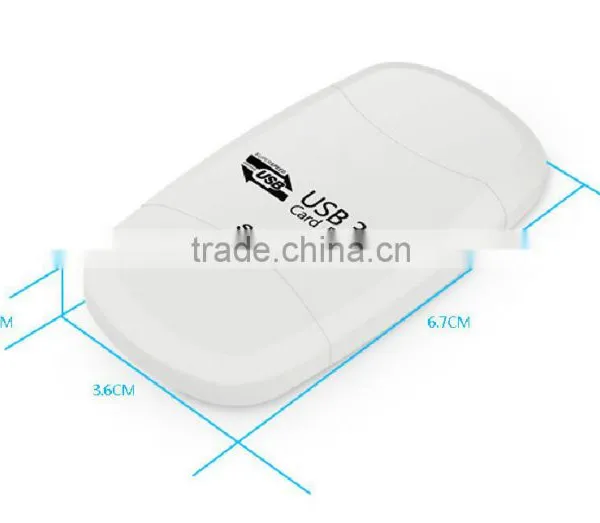 USB 3.0 2 Slots Supports SD,TF,Micro SD Card Reader Writer photo-4
