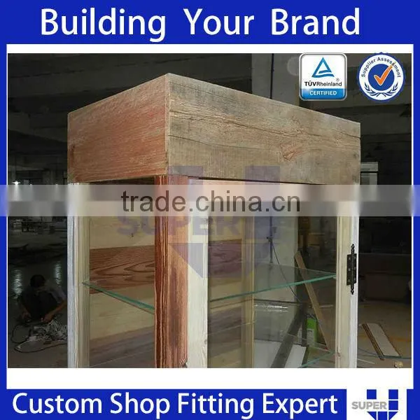Wooden Led Gondola Optical Shop Counter Design photo-2