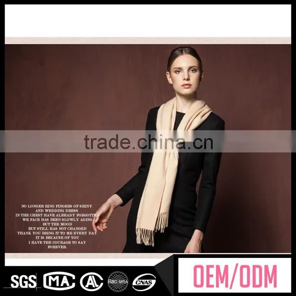 New Fashion Scarf, Plain Colour Scarf, Plain Twill 100% Wool Scarf photo-4