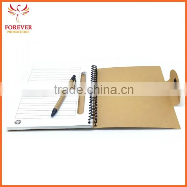 Hot Selling Eco Padfolio Hard Cover Notebook Custom Logo Promos Note Book Chinese Supplier photo-3
