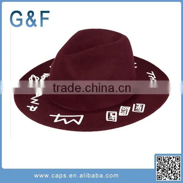 The Latest Fashion Felt Fedora Hat Ladies Felt Hillbilly Hat photo-3