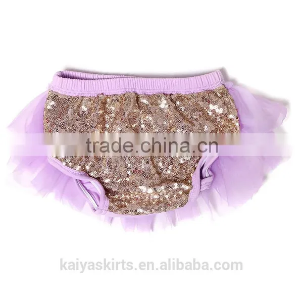 Multicolored New Born Soft Grenadine Sequin Underwear New Style Cotton Baby Ruffle Bloomers for Kid photo-4