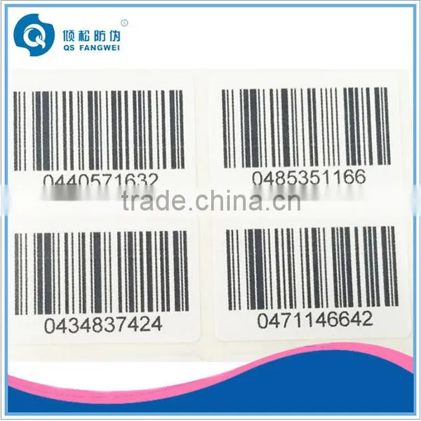 Anti Theft Barcode Label Roll, Barcode Stickers in Roll, Paper Sticker Barcode Roll photo-2