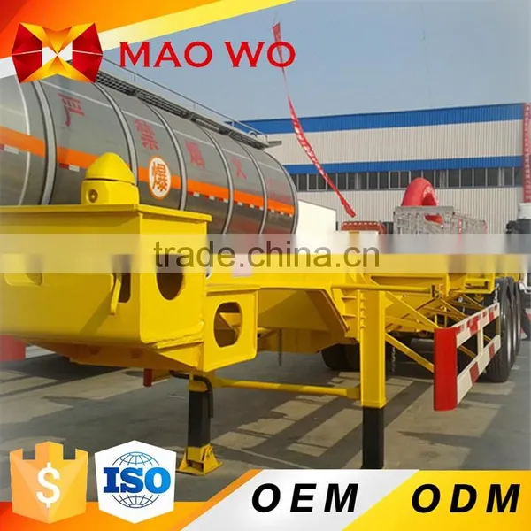 3 Axle 40ft 53ft Container Flatbed Trailer for Sale Quality Choice photo-2
