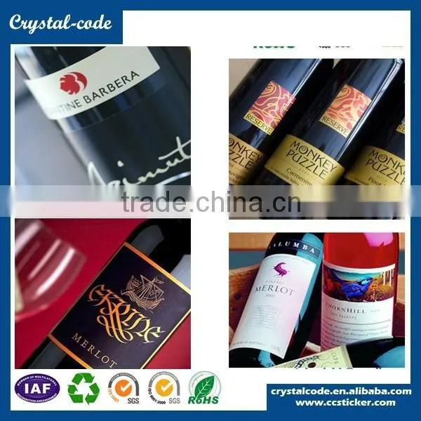 Whlesale Private Label Wine Bottle Metal Custom Shape Wine Neck Adhesive Wine Sticker photo-2