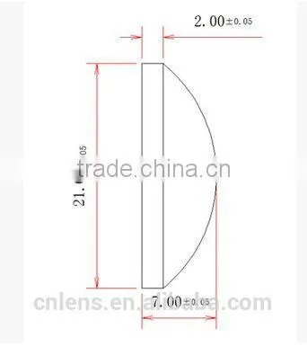 21MM Plano Convex Lens Optical Lens Ocular Glass Imaging Lens