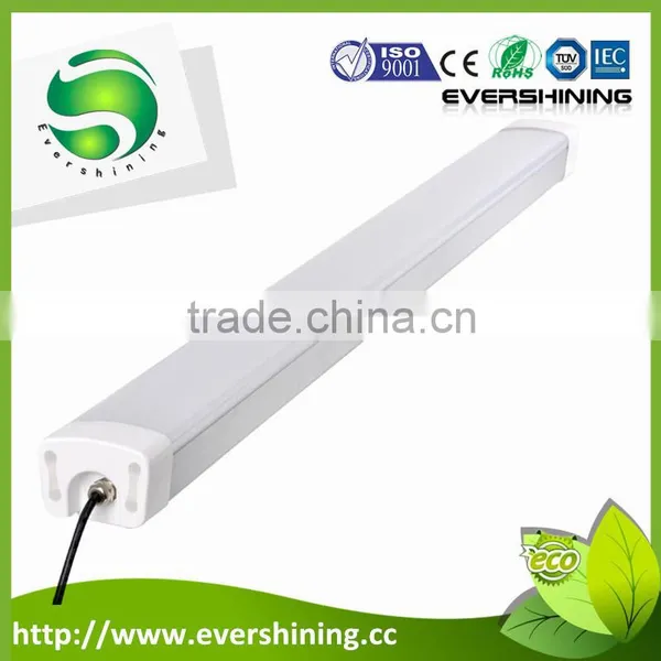60W 1200MM LED TriProof Batten Fitting With Microwave Sensor Replaceable LED Industrial Batten Light