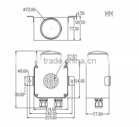 2016 New Fire Alarm Telephone Alarm Bell Weatherproof Telephone Alarm Sunder D13 photo-6