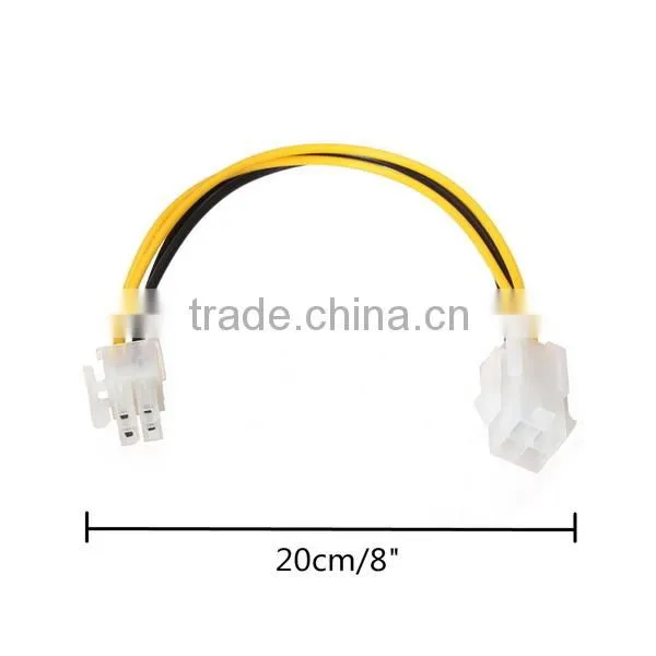 Internal 4 Pin ATX 12V P4 Male to 4 Pin Female ATX PSU Motherboard CPU Power Supply Extension Cable Adapter 20cm Cable