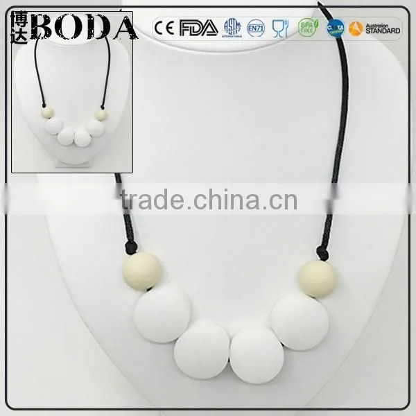 Baby Teether Necklace Baby Can Chew Silicone Necklace photo-2