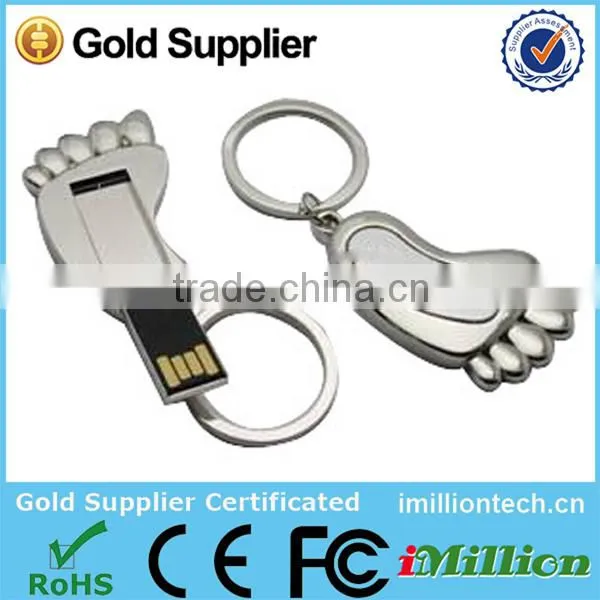 Customized Logo Metal Foot Usb With Full Capacity photo-4