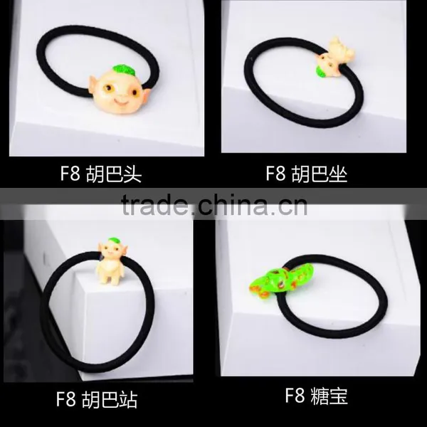 Kids and Lady Elastic Rubber Hair Bands ,Ponytail Holder Head Rope photo-6