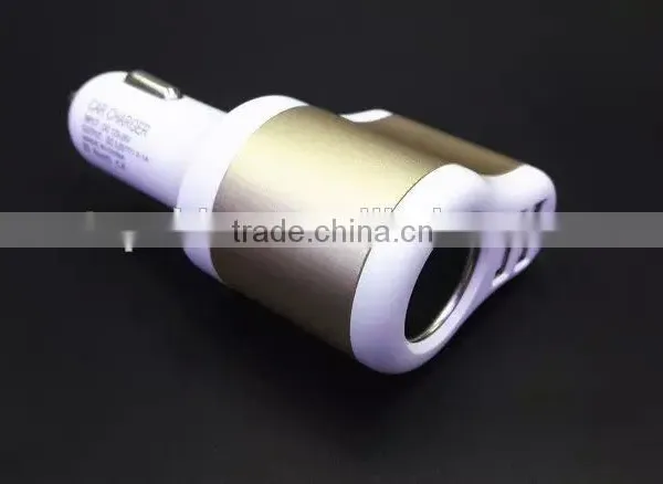 Hot Selling Universal Usb Car Charger, 3 in 1 Cigarette Car Charger for IPhone/samsung photo-5