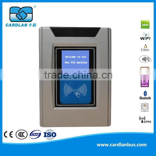 waterproof bus POS card reader with LCD display