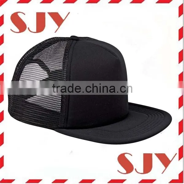 Wholesale Blank 5 Panel Flat Bill Trucker Cap Hats photo-2