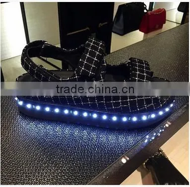 Thick Bottom Sandals Cool Leds Light Luminous Sandals photo-2