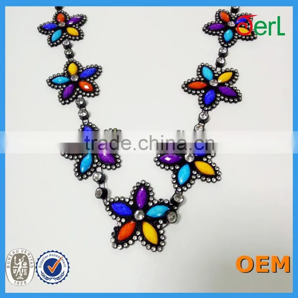 Wholesale Price Multicolor Plastic Rhinestone Banding for Hair Decoration in Bulk photo-2