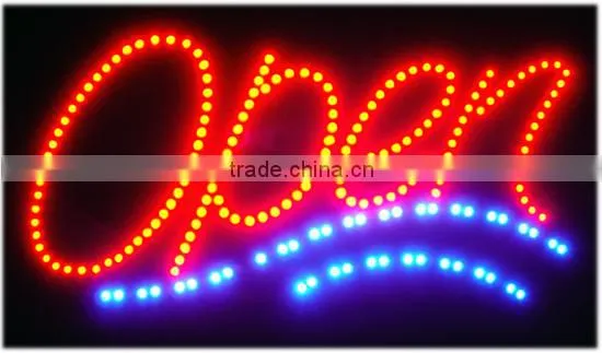 China 2016 Flashing Full Color Tube Chip Color Xxx Bus Video Led Open Sign Made in China photo-3