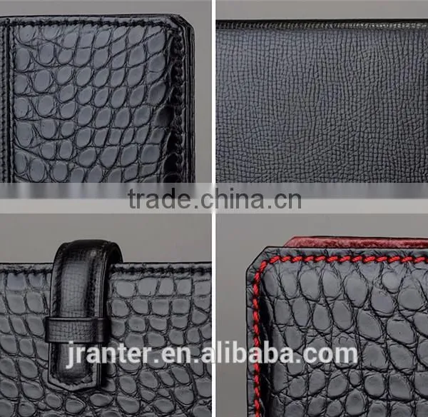 Luxury High-end Fashion Men Wallet Genuine Crocodile Leather Mens Long Wallet photo-4