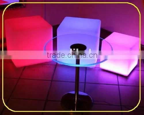 Plastic Rechargeable Led Cube Furniture Sale Factory Selling Cube Chairs For Kids photo-3