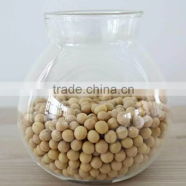 Wholesale 500ml Heat Resistant Handmade Glass Jars With Wood Lid 6303 photo-4