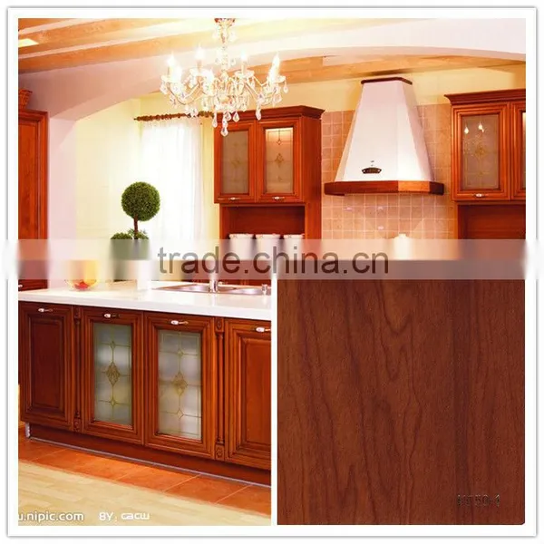 Decorative Rigid Pvc Wood Grain Film for Door