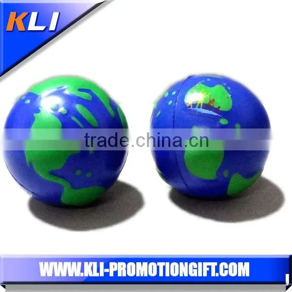 Globe Stress Balls PU Stress Balls Foam Earth Shaped Ball Stress Balls