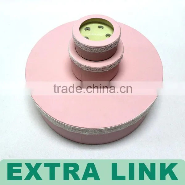 Luxury Pink Color Kawayi Cute Round Perfume Display Package With Velvet Insert photo-4